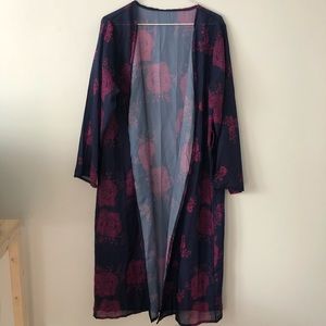 Long Sleeve Chiffon Kimono
